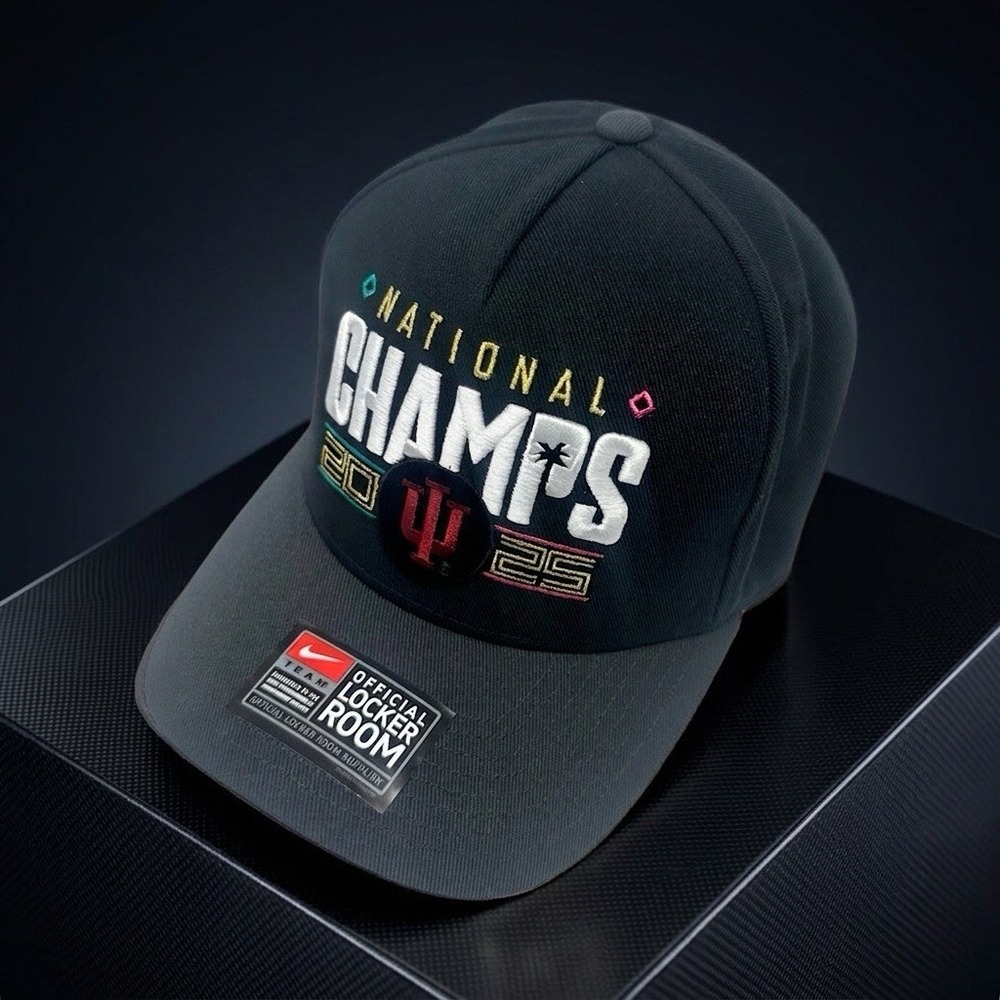 NWT Nike Indiana Hoosiers 2025 National Champions Locker Room Hat Snapback Cap